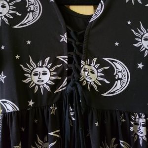 Nasty Gal Dresses - Grunge/Goth Sun and Moon Babydoll Dress Nasty Gal Dresses - Grunge/Goth Sun and Moon Babydoll Dress